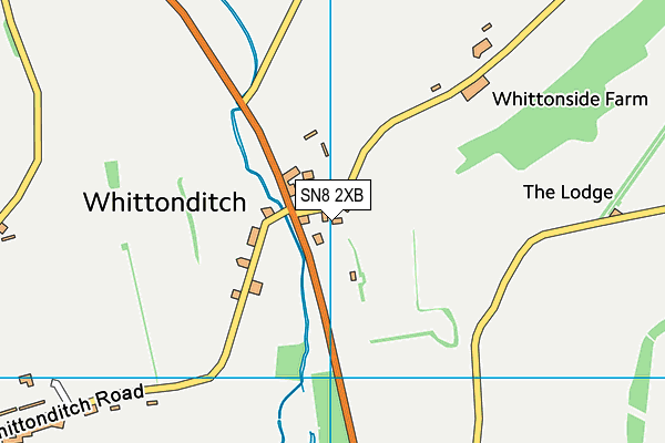 SN8 2XB map - OS VectorMap District (Ordnance Survey)