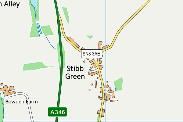 SN8 3AE map - OS VectorMap District (Ordnance Survey)