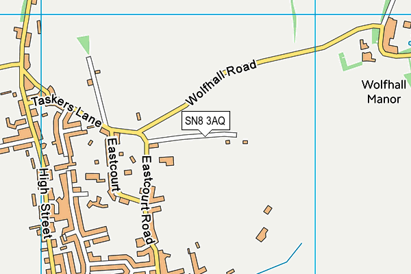 SN8 3AQ map - OS VectorMap District (Ordnance Survey)