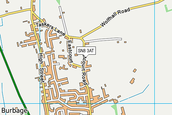 SN8 3AT map - OS VectorMap District (Ordnance Survey)