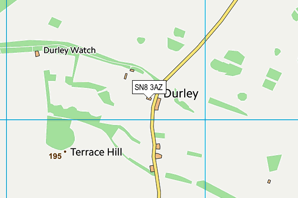 SN8 3AZ map - OS VectorMap District (Ordnance Survey)