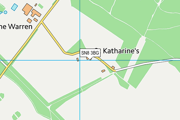 St Katharine's CofE Primary School map (SN8 3BG) - OS VectorMap District (Ordnance Survey)