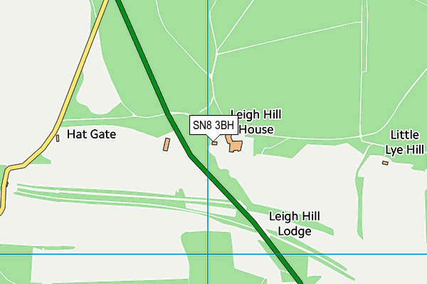 SN8 3BH map - OS VectorMap District (Ordnance Survey)