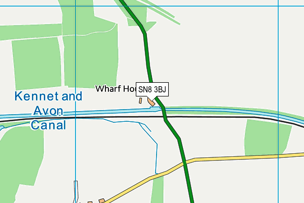 SN8 3BJ map - OS VectorMap District (Ordnance Survey)