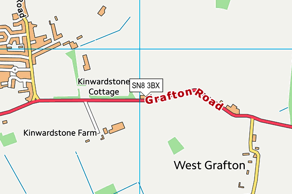 SN8 3BX map - OS VectorMap District (Ordnance Survey)