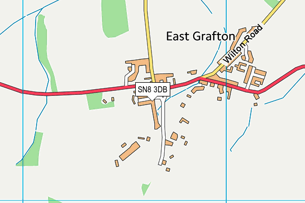 SN8 3DB map - OS VectorMap District (Ordnance Survey)