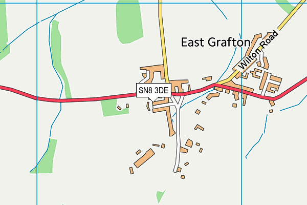 SN8 3DE map - OS VectorMap District (Ordnance Survey)