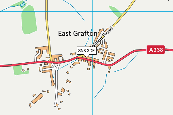 SN8 3DF map - OS VectorMap District (Ordnance Survey)