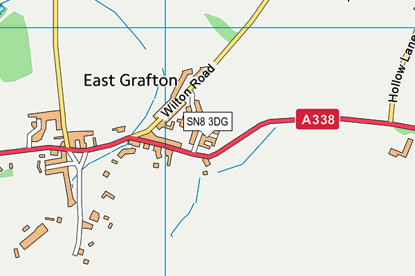 SN8 3DG map - OS VectorMap District (Ordnance Survey)