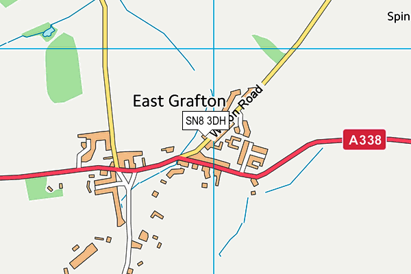 SN8 3DH map - OS VectorMap District (Ordnance Survey)