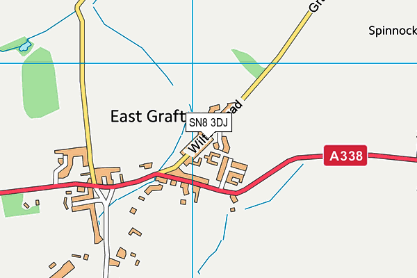 SN8 3DJ map - OS VectorMap District (Ordnance Survey)