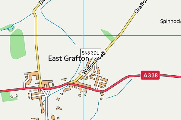 SN8 3DL map - OS VectorMap District (Ordnance Survey)