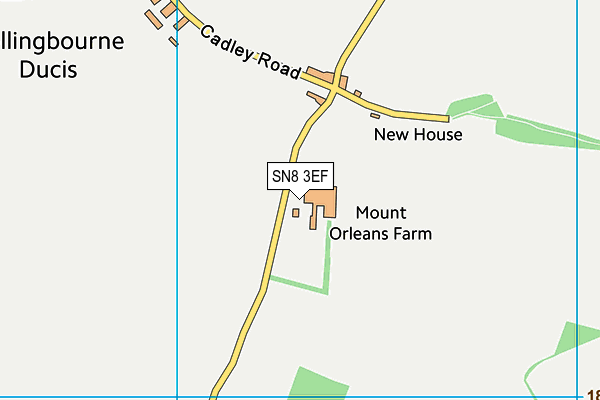 SN8 3EF map - OS VectorMap District (Ordnance Survey)