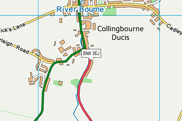 SN8 3EJ map - OS VectorMap District (Ordnance Survey)