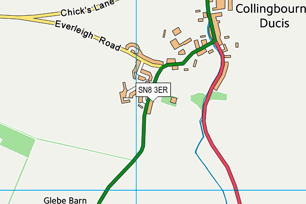 SN8 3ER map - OS VectorMap District (Ordnance Survey)