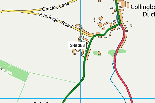 SN8 3ES map - OS VectorMap District (Ordnance Survey)