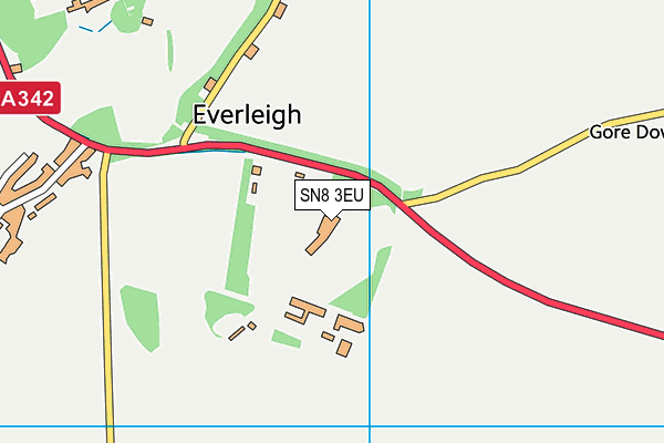 SN8 3EU map - OS VectorMap District (Ordnance Survey)