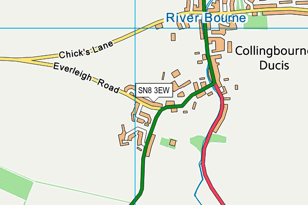 SN8 3EW map - OS VectorMap District (Ordnance Survey)