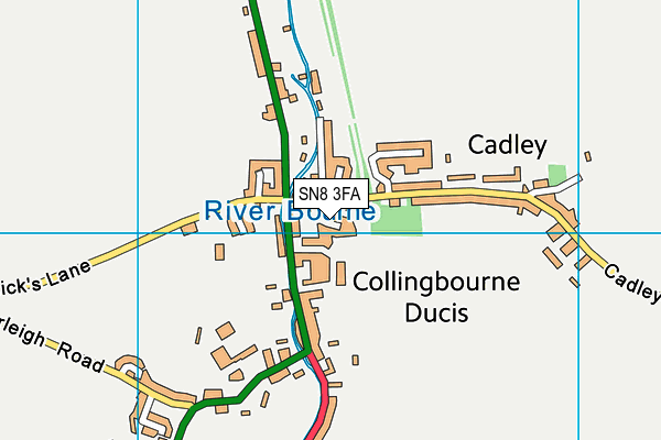 SN8 3FA map - OS VectorMap District (Ordnance Survey)