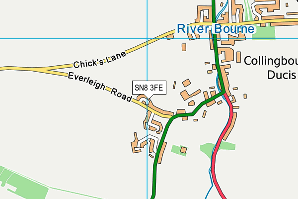 SN8 3FE map - OS VectorMap District (Ordnance Survey)