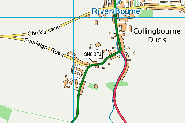 SN8 3FJ map - OS VectorMap District (Ordnance Survey)