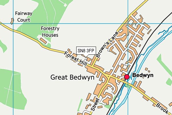 SN8 3FP map - OS VectorMap District (Ordnance Survey)