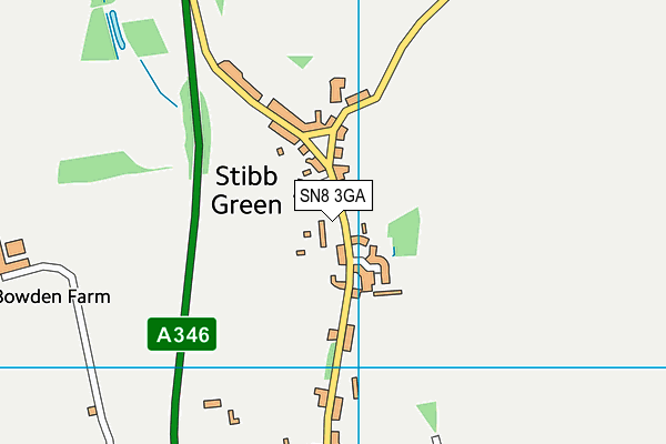 SN8 3GA map - OS VectorMap District (Ordnance Survey)