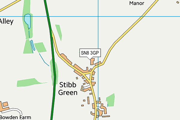 SN8 3GP map - OS VectorMap District (Ordnance Survey)