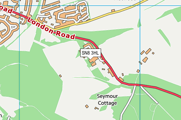 SN8 3HL map - OS VectorMap District (Ordnance Survey)