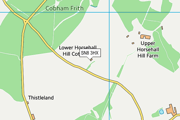 SN8 3HX map - OS VectorMap District (Ordnance Survey)