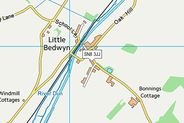 SN8 3JJ map - OS VectorMap District (Ordnance Survey)
