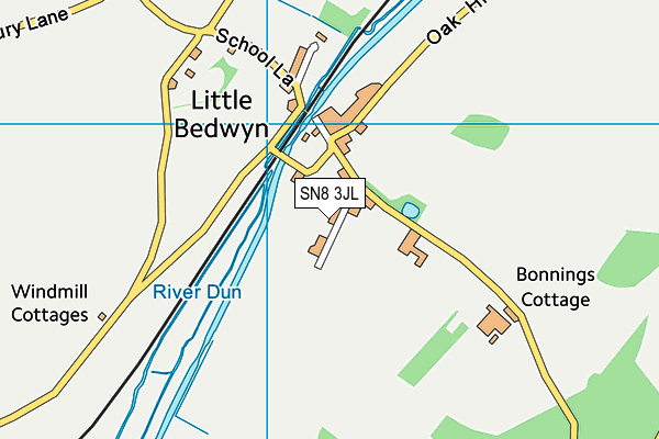 SN8 3JL map - OS VectorMap District (Ordnance Survey)