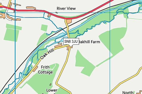 SN8 3JU map - OS VectorMap District (Ordnance Survey)