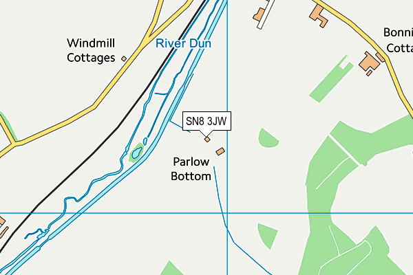 SN8 3JW map - OS VectorMap District (Ordnance Survey)