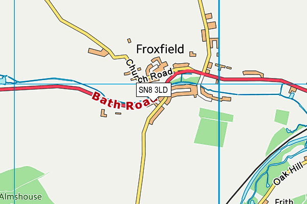 SN8 3LD map - OS VectorMap District (Ordnance Survey)