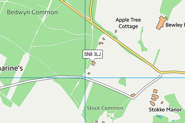 SN8 3LJ map - OS VectorMap District (Ordnance Survey)