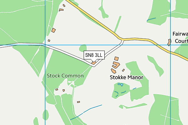 SN8 3LL map - OS VectorMap District (Ordnance Survey)