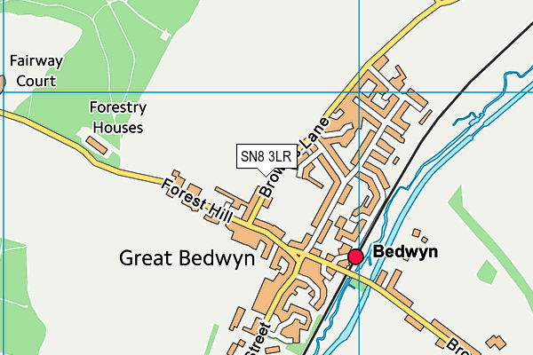 Great Bedwyn Tennis Club map (SN8 3LR) - OS VectorMap District (Ordnance Survey)