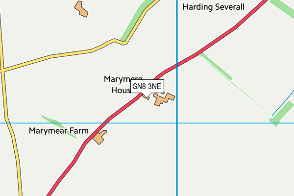 SN8 3NE map - OS VectorMap District (Ordnance Survey)