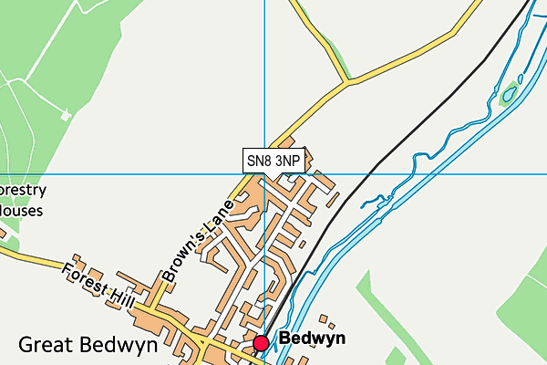 SN8 3NP map - OS VectorMap District (Ordnance Survey)