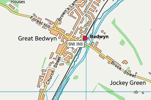 SN8 3NS map - OS VectorMap District (Ordnance Survey)