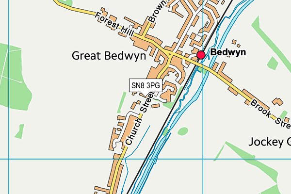 SN8 3PG map - OS VectorMap District (Ordnance Survey)