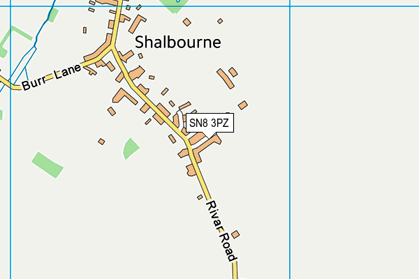 Shalbourne Recreation Ground map (SN8 3PZ) - OS VectorMap District (Ordnance Survey)
