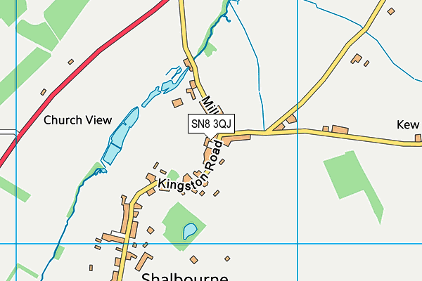 SN8 3QJ map - OS VectorMap District (Ordnance Survey)