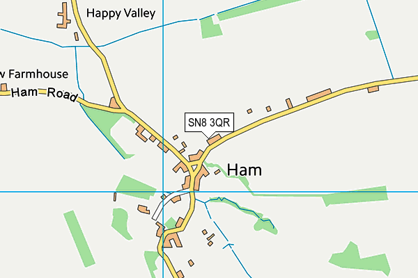 SN8 3QR map - OS VectorMap District (Ordnance Survey)