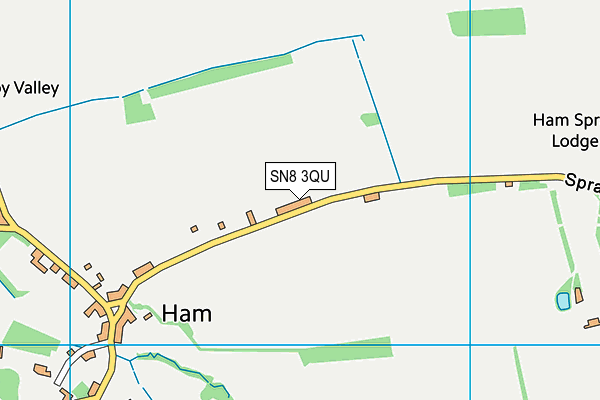 SN8 3QU map - OS VectorMap District (Ordnance Survey)