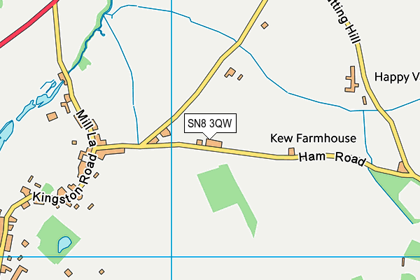 SN8 3QW map - OS VectorMap District (Ordnance Survey)