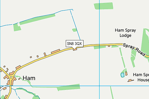SN8 3QX map - OS VectorMap District (Ordnance Survey)