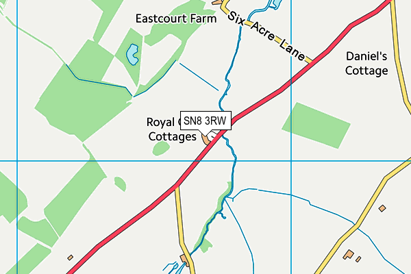 SN8 3RW map - OS VectorMap District (Ordnance Survey)