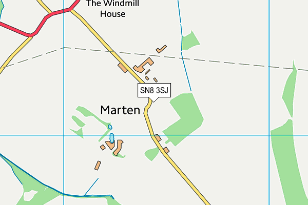 SN8 3SJ map - OS VectorMap District (Ordnance Survey)
